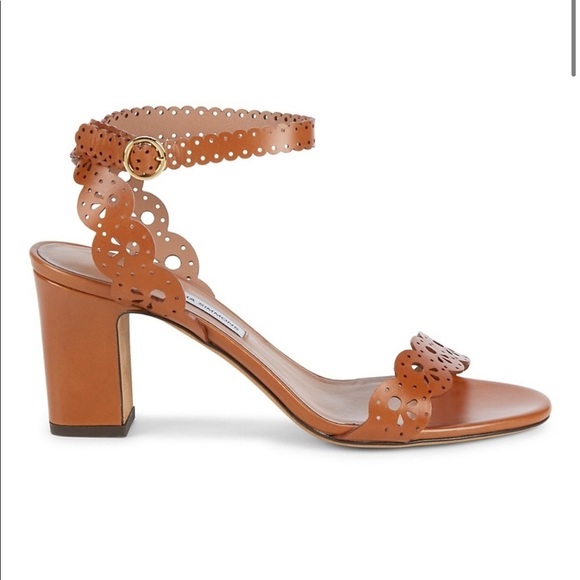 Tabitha Simmons | Bobbin Laser Cut Leather Sandals - Picture 15 of 15